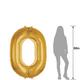 50in Gold Number Balloon (0)